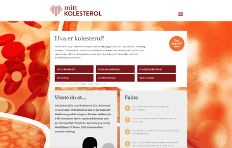 en nettside for pasienter med hjerte-kar sykdommer